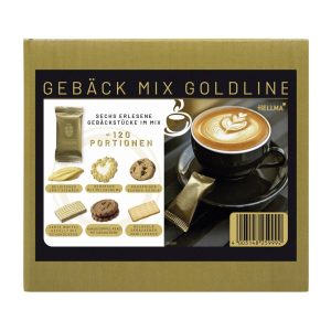 Konferenzgebäck: sechs Sorten einzeln verpackt, Packung Gebäck Mix Goldline